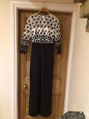 Buy Chic Clothing All In One Lace Trouser Suit Culottes Black & White Uk 8 Cruise? • 4.99£
