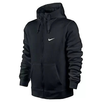 Buy Nike Men's Club Full Zip Fleece Hoodie Black 611456 010 • 37.99£