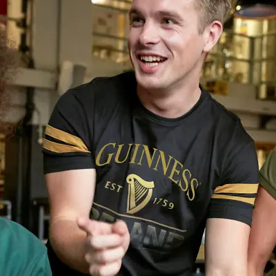 Buy Guinness T-Shirt - Ireland - Black & Gold • 24.99£