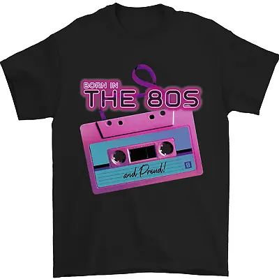 Buy Born In The 80s Funny Birthday Music 80's Mens T-Shirt 100% Cotton • 10.48£