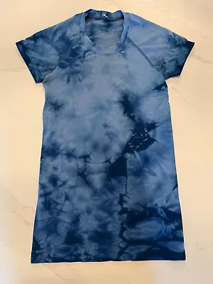 Buy Lululemon Swiftly Tech Short Sleeve T-Shirt Blue Tie Dye 2 • 28.35£
