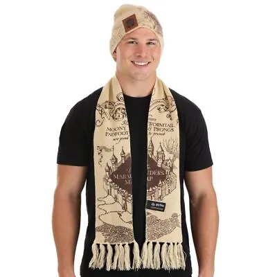 Buy Harry Potter: Marauders Map Hat And Scarf Set • 28.41£
