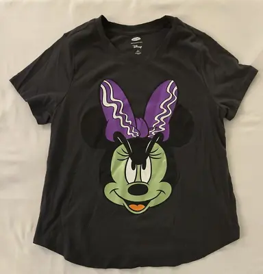 Buy Disney Old Navy Minnie Mouse Bride Of Frankenstein Womens Shirt Large Petite • 18.99£