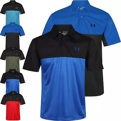 Buy Under Armour Mens Polo Shirt Short Sleeve Gym Fitness Collared Top Breathable • 12.99£