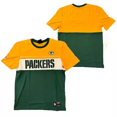 Buy Green Bay Packers T-Shirt Men's NFL Wordmark Logo T-Shirt - New • 14.99£