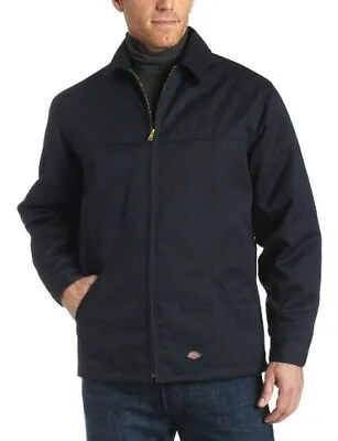 Buy Dickies Mens Hip Length Twill Jacket Insulated Jacket 78266AL Dark Navy S • 29.99£