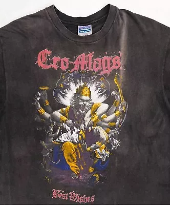 Buy Vintage 1989 Cro Mags Tour Shirt; Leeway, Biohazard, Type O Negative • 480£