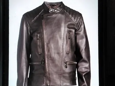 Buy Belstaff Highway Brown Leather Jacket • 249.99£