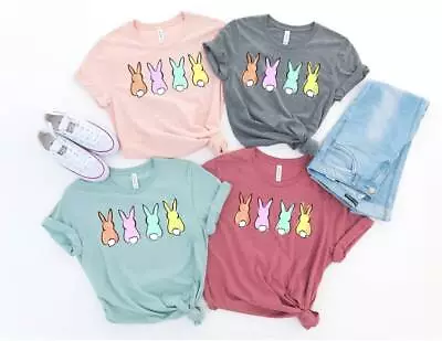 Buy Colorful Bunnies Shirt, Bunny, Cute Easter Bunny, Happy Easter, Easter Gift • 20.77£