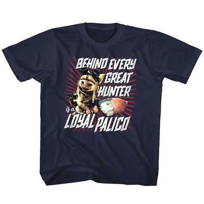Buy Monster Hunter Loyal Palico Behind Every Great Kids T Shirt Boys Girls Top Baby  • 16.14£