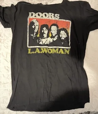 Buy The Doors T Shirt 60s Psychedelic Rock Band Merch Tee Size Large Jim Morrison • 14.50£