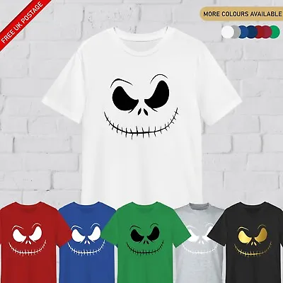 Buy Jack Skellington T Shirt Unisex Shirt Funny Halloween T Shirt Novelty Horror Tim • 8.99£