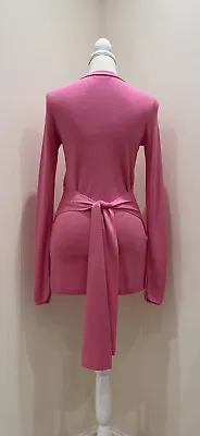 Buy Jumper Crew Neck Ladies Thin Fine Knit Pink Size 6 8 • 7.75£
