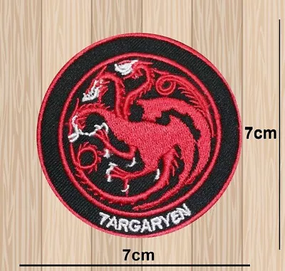 Buy Targaryen Game Of Thrones Iron Or Sew On Patch Embroidered Applique Badge Logo • 2.99£