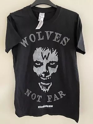 Buy New Official Amc Mens Walking Dead Wolves Not Far T Shirt Tee Top Size S M • 6.99£