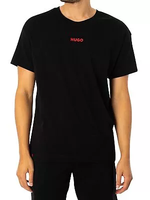 Buy HUGO Men's Linked Lounge T-Shirt, Black • 38.95£