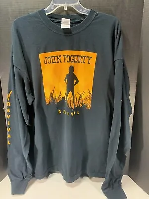 Buy JOHN FOGERTY (CCR) 2007 REVIVAL Long Sleeve T-shirt SZ 2XL • 33.24£