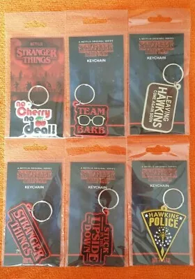 Buy Stranger Things Rubber Keyring Keychain NETFLIX Official Merch - Choice Listing • 2.99£