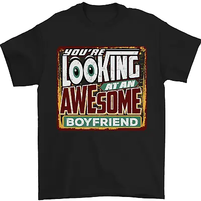 Buy An Awesome Boyfriend Valentines Day Mens T-Shirt 100% Cotton • 8.49£