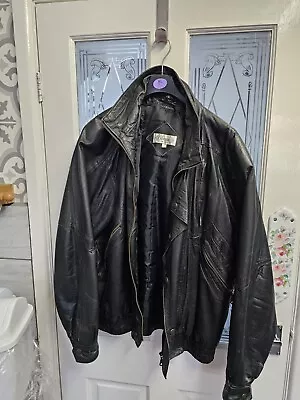 Buy Classic Men Clothing Leather  Jacket Size Large • 15£