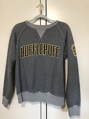 Buy Womens Harry Potter Crewneck Wizarding World Of  Hufflepuff Gray Sweatshirt Smal • 18.89£