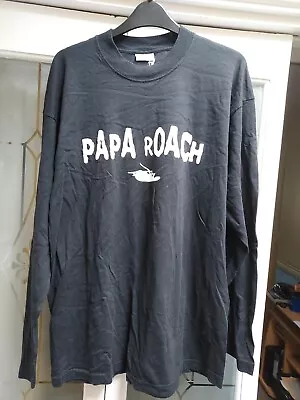 Buy Vintage Papa Roach 2001 Tour L/S  T Shirt Size Large • 90£