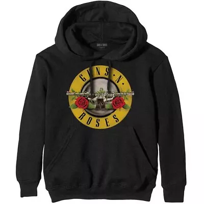 Buy Guns N' Roses Classic Logo Black Official Unisex Hoodie Hooded Top • 32.99£