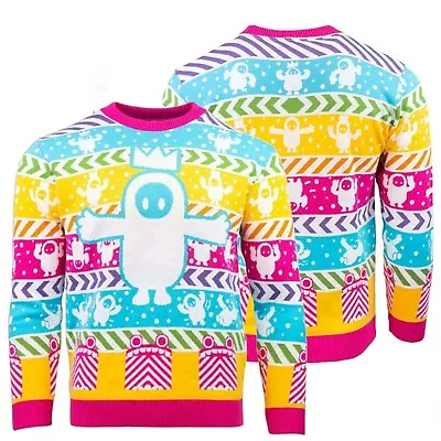 Buy OFFICIAL FALL GUY Media Tonic Game Knitted Pullover SMALL Jumper Brand New Xmas • 21.56£