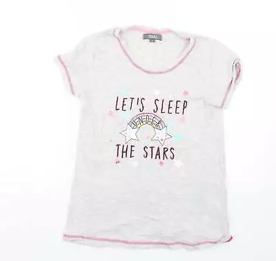 Buy Studio Sleepover Girls Grey Cotton Top Pyjama Top Size S • 5.25£