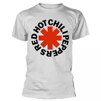 Buy Official Red Hot Chili Peppers Red Asterisk Mens White T Shirt RHCP Tee • 14.50£