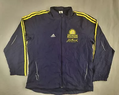 Buy Adidas Jacket Mens Navy 2009 Boston Marathon Race Committee Windbreaker Top XL • 29.99£