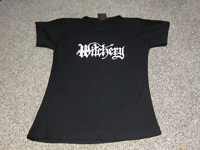 Buy Witchery Black T Shirt Ladies UK Size XS VGC Music/band  • 23£