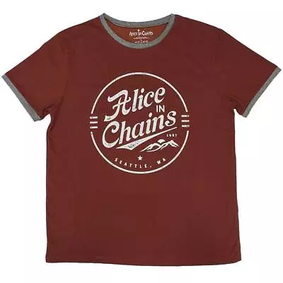 Buy Alice In Chains - Unisex - T-Shirts - Large - Short Sleeves - Circle E - K500z • 18.31£