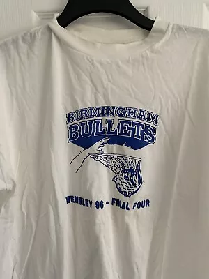Buy Birmingham Bullets Basketball Team T-shirt Ciro Citterio Wembley 1996 • 12£