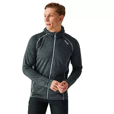 Buy Regatta Men's Yonder Recycled Hooded Full-Zip Fleece - Dark Grey • 20.35£