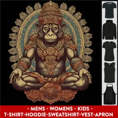 Buy Monkey Guardian Religion Meditaition Yoga Mens Womens Kids Unisex • 9.99£