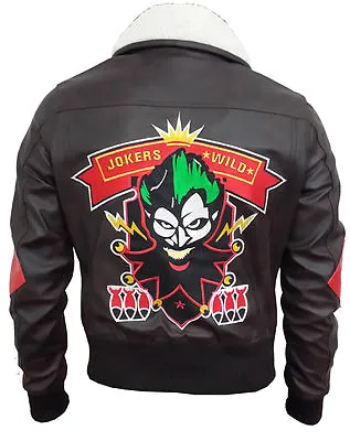 Buy New Women Harley Quinn Suicide Squad Bombshell Faux Leather Jacket • 53.99£