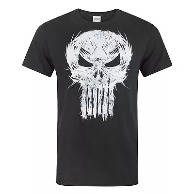 Buy Marvel Mens The Punisher Logo T-Shirt NS4138 • 14.15£