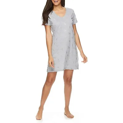 Buy Sleep & Co Sleep Shirt Nightgown Pajamas Pjs NWT Womens L Gray Silver Unicorns • 6.61£