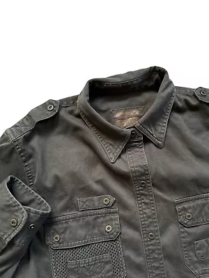 Buy Lauren Ralph Lauren Military Style Shirt Jacket Green Utility Cargo Women’s M • 23.01£