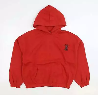 Buy She Is Amazing Girls Red Cotton Pullover Hoodie Size 15-16 Years Pullover • 3.75£