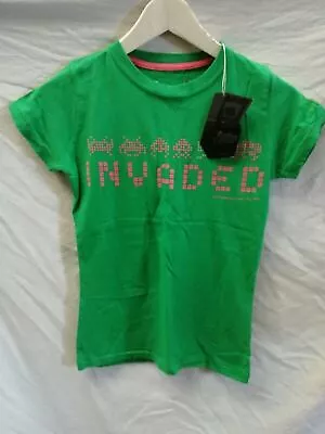 Buy Joystick Junkies Green Space Invaders T-Shirt M Sm39 • 17.50£