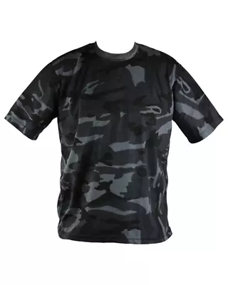 Buy Mens Midnight Blue Camo T-Shirt Military Army Hunting Gear Tactical Combat Tee • 9.99£