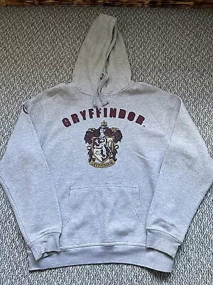 Buy Mens Harry Potter Gryffindor Hoodie Size Large Grey • 0.99£