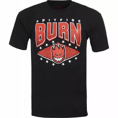 Buy SPITFIRE WHEELS - Skateboard Tee Shirt - Large / Black - Burn Champs • 29.99£