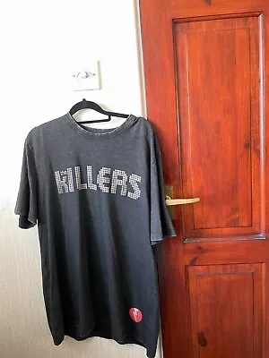 Buy Mens T Shirt Size Large Short Sleeves, The Killers, Black Faded Design • 4.99£