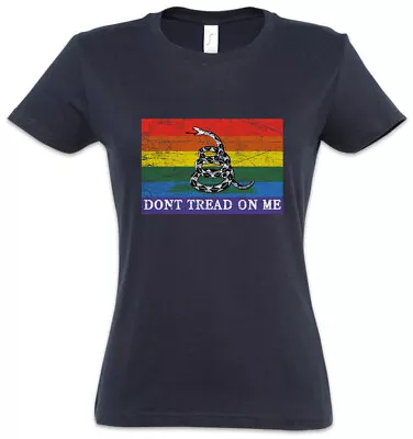 Buy Dont Tread On Me Pride Flag Women T-Shirt Gadsden Fun Gay Homosexual Rainbow • 21.59£