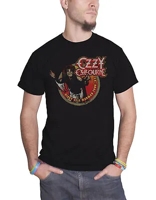 Buy Ozzy Osbourne T Shirt Diary Of A Madman Tour 1982 Logo Official Mens New Black • 15.95£