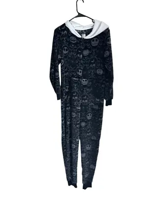 Buy The Nightmare Before Christmas Jack Skellington One Piece Pajamas Med Tall Black • 14.74£