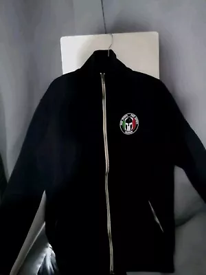 Buy Football Roma FC Pain Gain Logo Zip Up Fleece Hoodie Style Top UK Size XXL • 29.99£